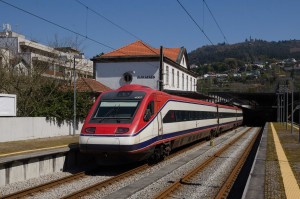 Comboio Alfa em Guimarães, no ensaio de ontem. Foto: João Joaquim