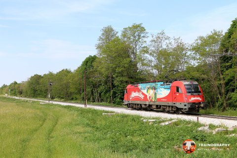 After pushing a train until Rodik, 541.013 departs this station back to Koper