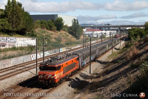 2612 arriving to Lisboa with IC 520 from Porto, due to a failing 5600