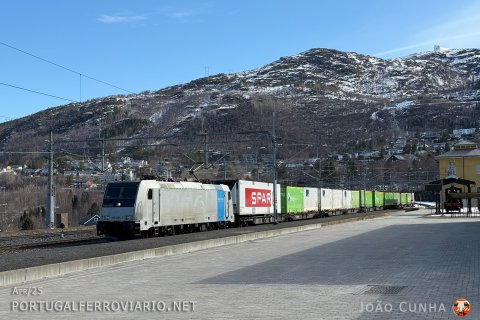 The Arctic Rail Express from Oslo arrives to Narvik after a long journey spent mostly travelling through Sweden