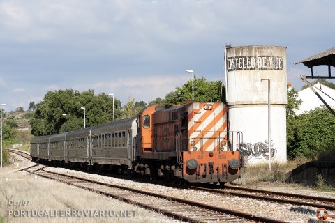 Special PTG Tours train from Marvão to Lisboa, with CP 1558