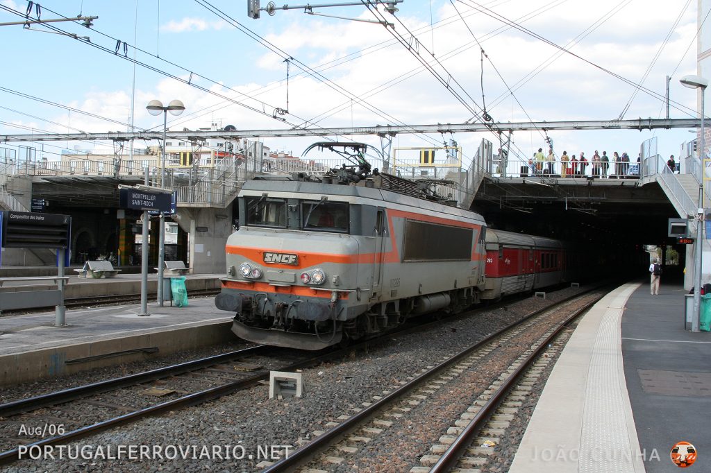 Catalan Talgo Montpellier - Barcelona waiting departure time with BB 7295