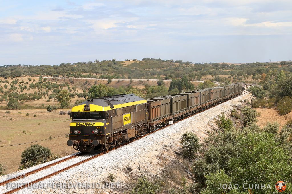 Uniqueness of lower Alentejo surrounds 1909 descending to the Neves Corvo mines, near Castro Verde