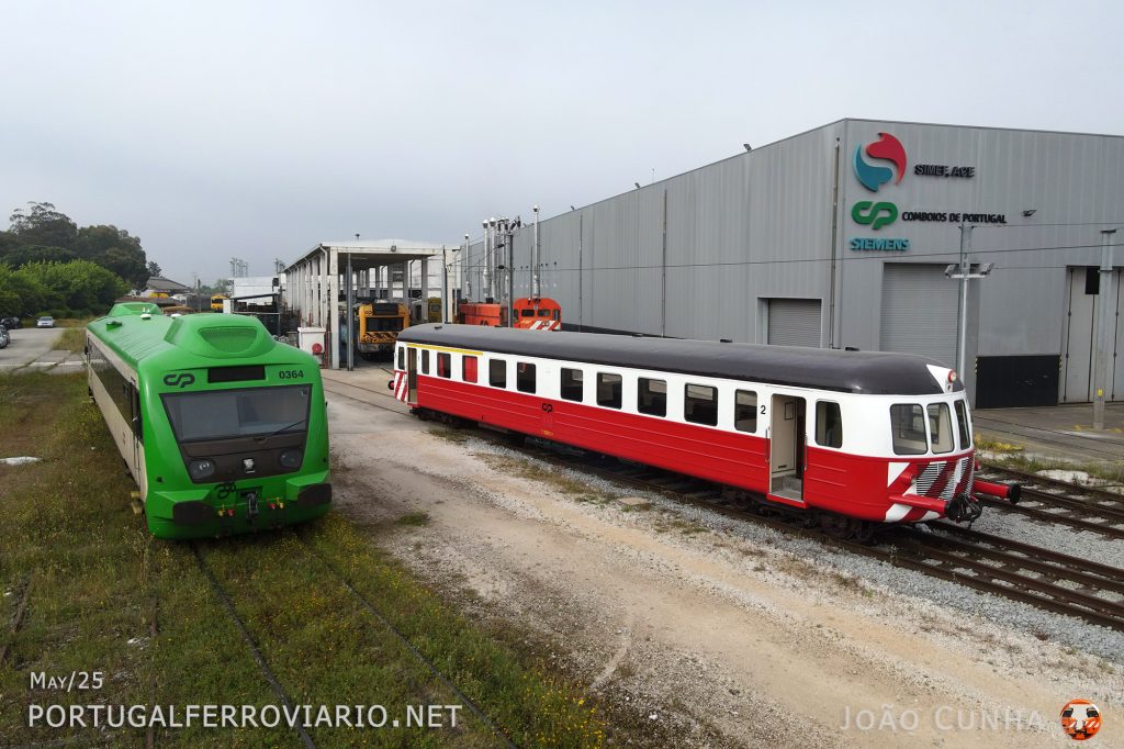 Short journey from the Entroncamento workshops to the National Museum by the CP 0111 unit.