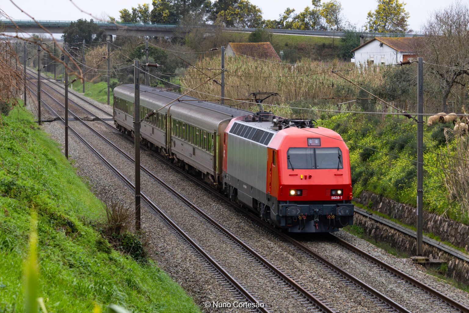 Estreia da locomotiva 5628 no serviço de passageiros – Portugal Ferroviário